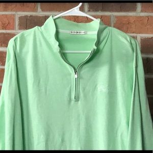 NWOT Peter Millar Cotton XXL Green Pullover Cover Up SEA ISLAND